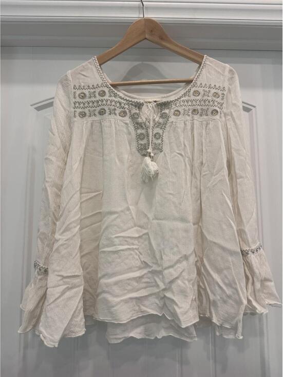 NATURAL LIFE Tops - Natural Life Medium Embroidered Bohemian Top